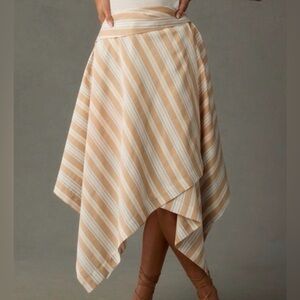 NWT Anthropologie Maeve Asymmetrical Midi Skirt - NWT
